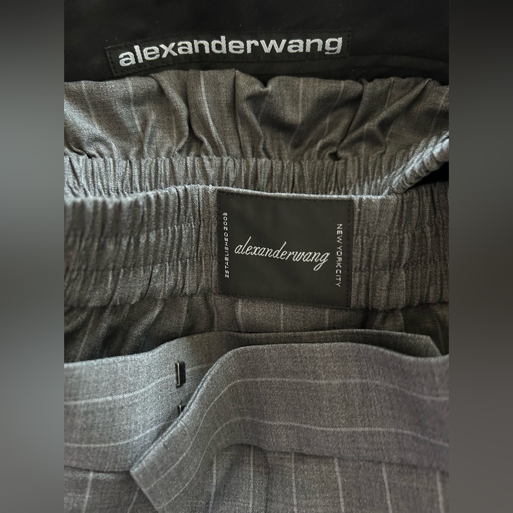 NWOT Alexander Wang PreStyled Bilayer Wool Pleated Shorts w/ Exposed Boxer 2 - Picture 14 of 17